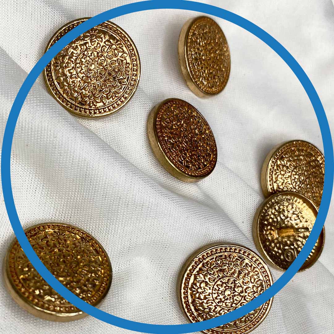Bargain Deals On Wholesale metal custom brass buttons For DIY