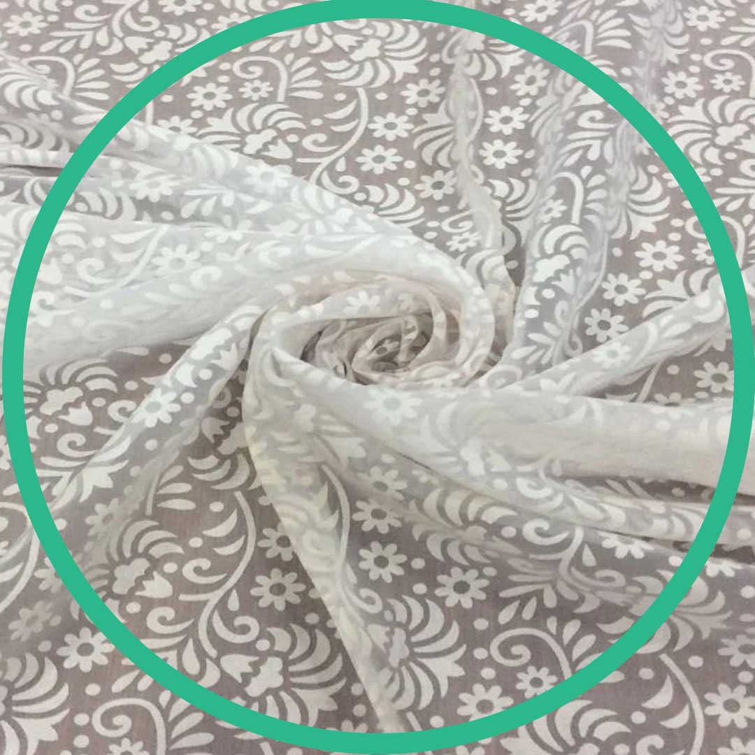 Net Cotton Stretch Lace Fabric, For Making Garments, Packaging