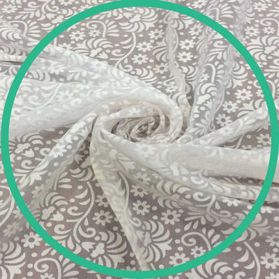 White Colour - Nylon Fabric Online