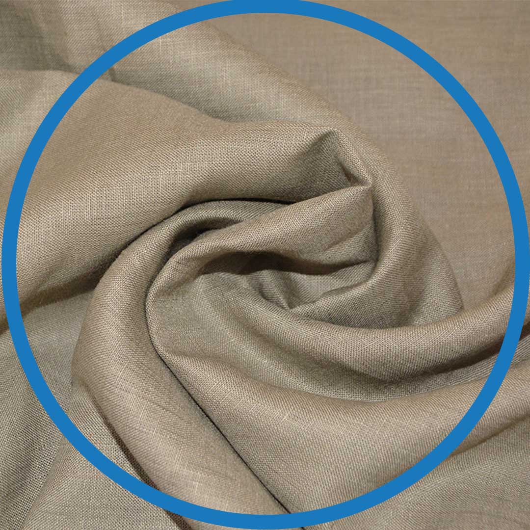 Linen Cotton Blend dyed Fabric - Made of Premium Material