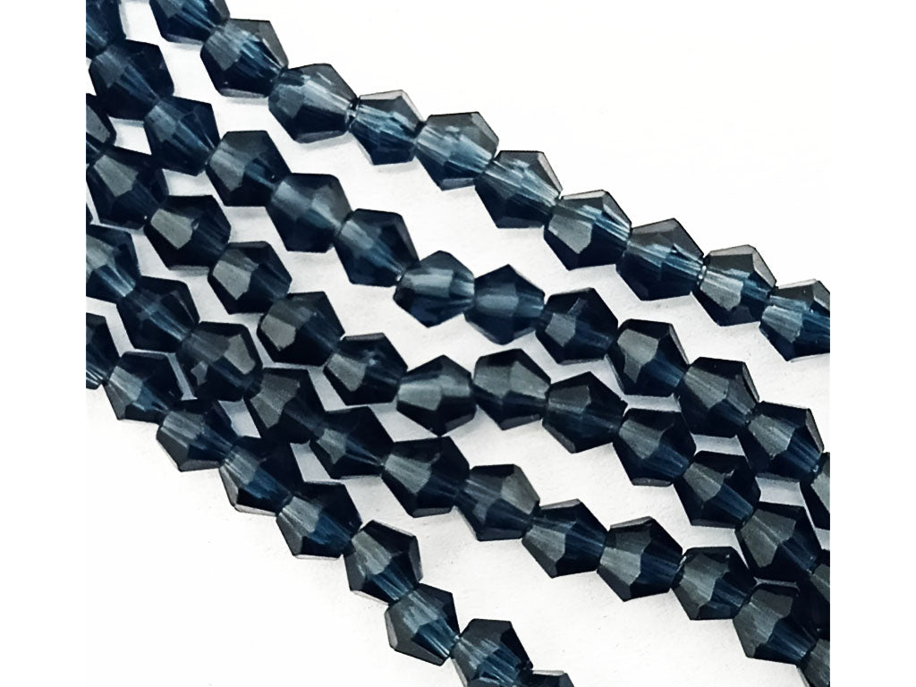 PATIKIL 4mm Bicone Glass Beads, 1800 Pcs Small Faceted