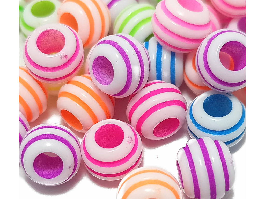 Multicolor Round Acrylic Beads