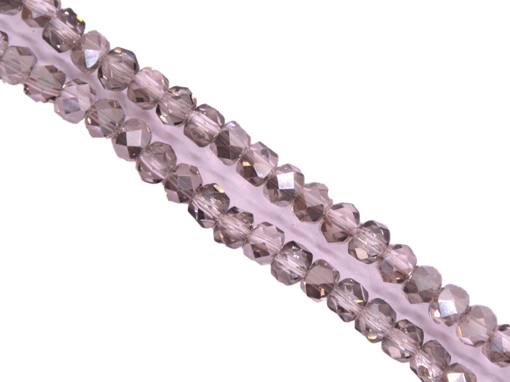 White Transparent Cubic Crystal Beads