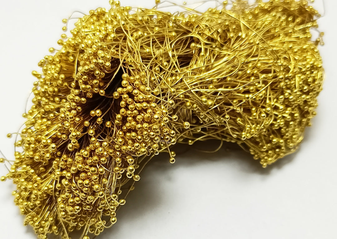 Golden Brass Mogra Wire - Main Image