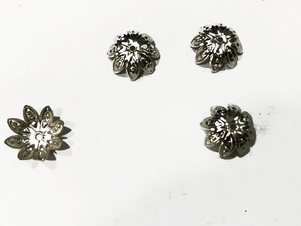 Metal bead caps best sale