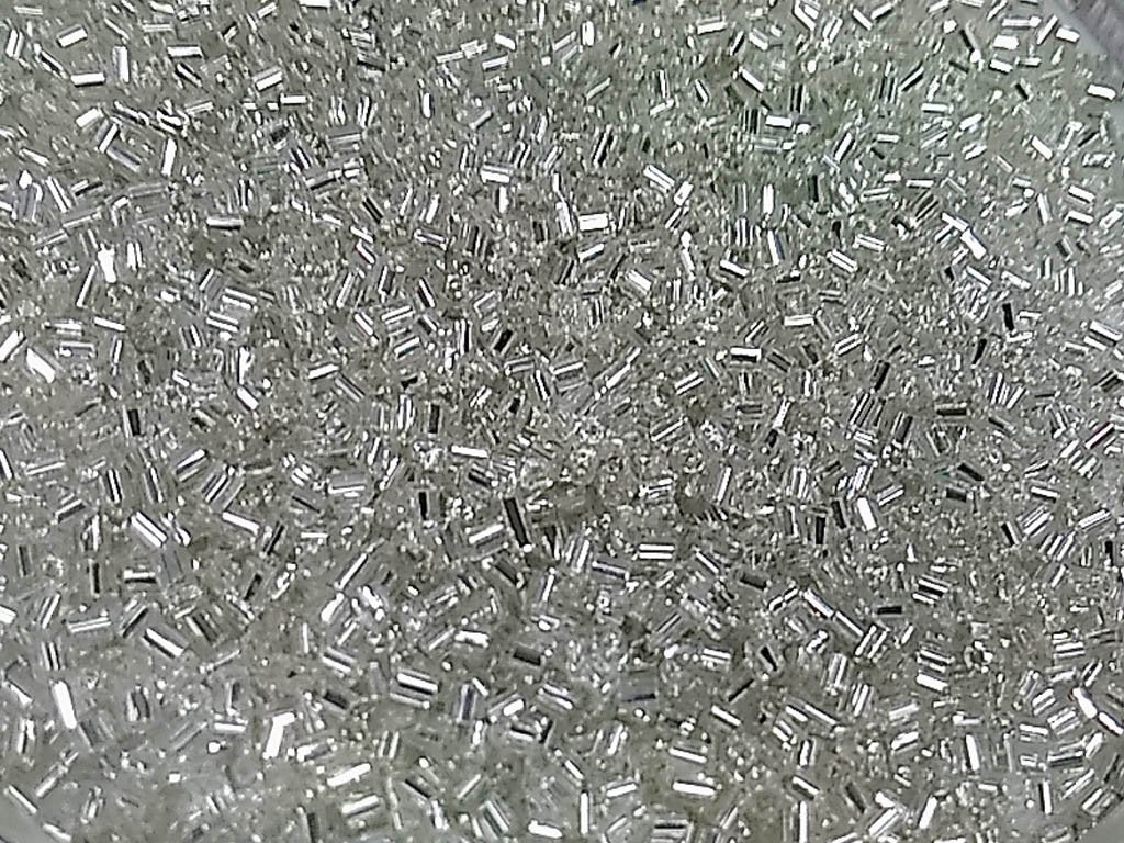 Silver glass beads clearance
