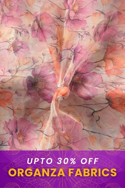 Dussehra 2025 Sale on Organza Fabrics