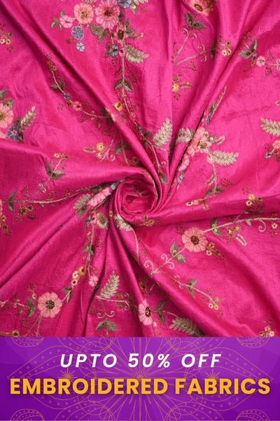 Dussehra 2025 Sale on Embroidered Fabrics