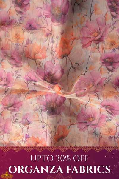 Diwali 2025 Sale on Organza Fabrics