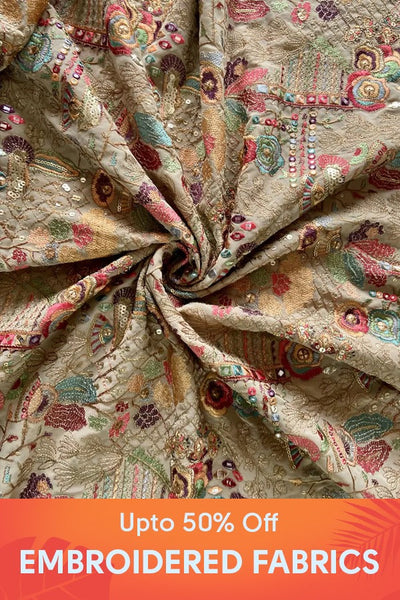 Summer 2025 Sale on Embroidered Fabrics