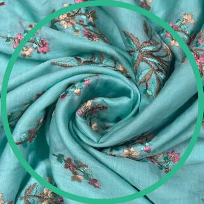Buy Embroidered Fabrics Online The Design Cart
