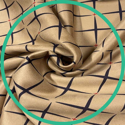 Brown Line Pattern Suede Fabric Online