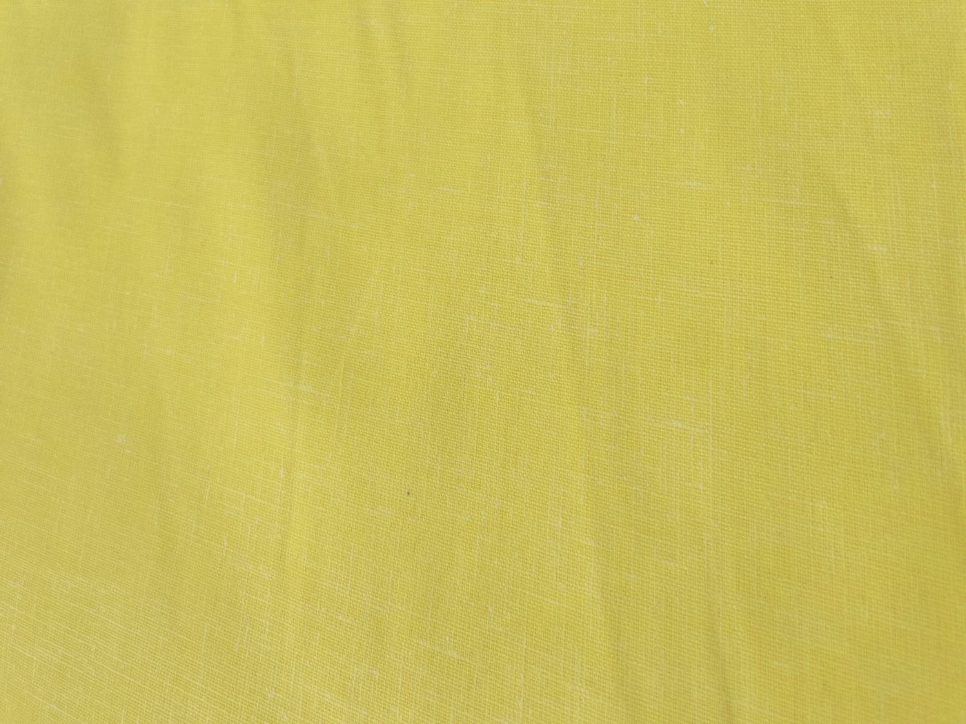 Summer Yellow Plain Cotton Linen Fabric