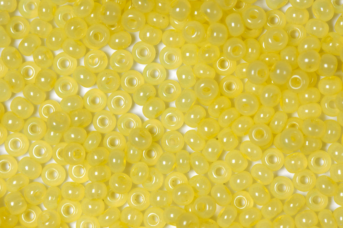 Neon Yellow Preciosa Matt Seeds Beads