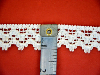 Off White Pattern L-67 Dyeable Cotton Crochet Lace (Wholesale)