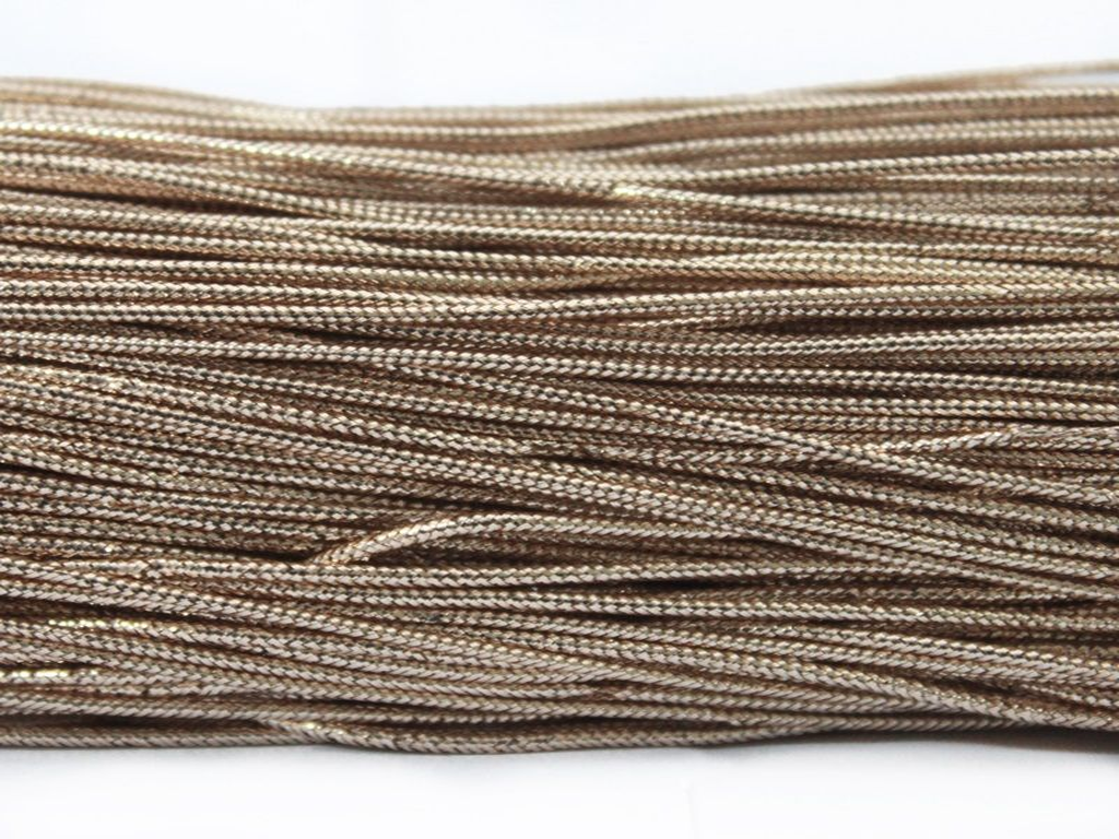 Rose Gold Metallic Braided Zari Threads (Wholesale)