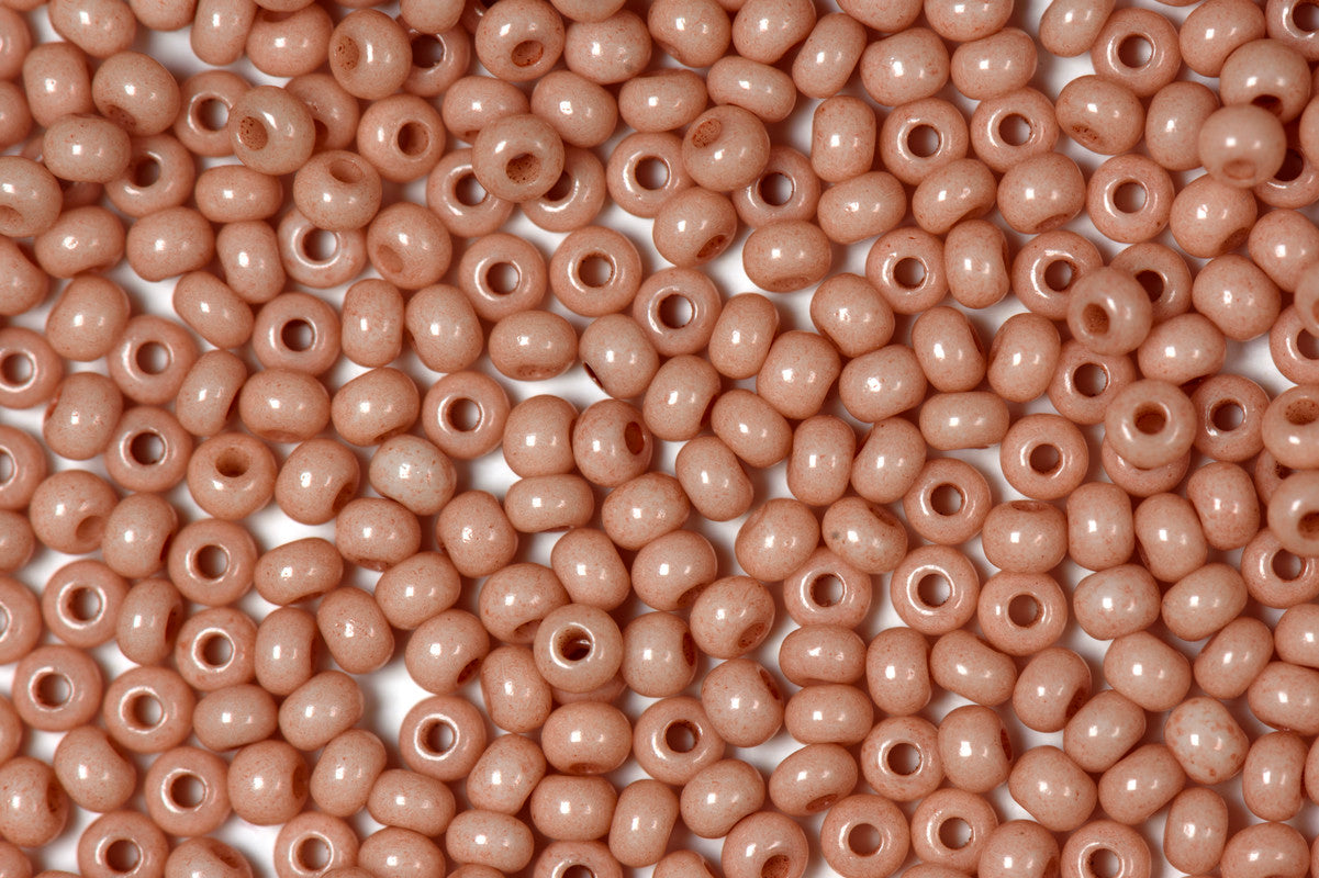 Peach Preciosa Metallic Seeds Beads