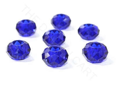 Dark Blue Faceted Crystal Beads | The Design Cart (3840766246946)