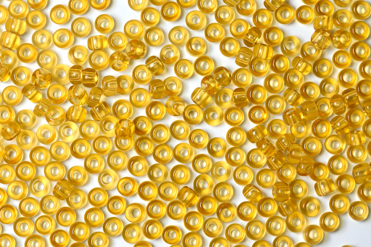 Yellow Transparent Preciosa Seeds Beads