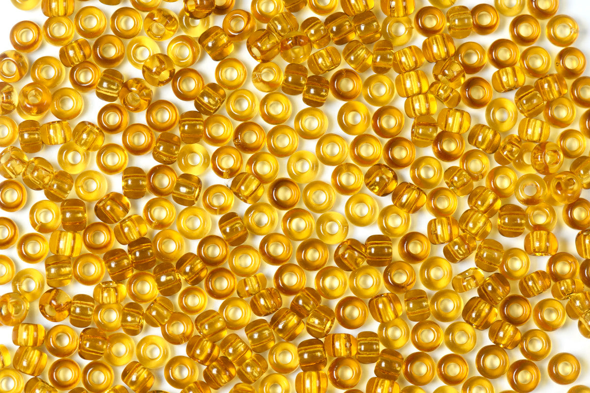 Cyber Yellow Transparent Preciosa Seeds Beads