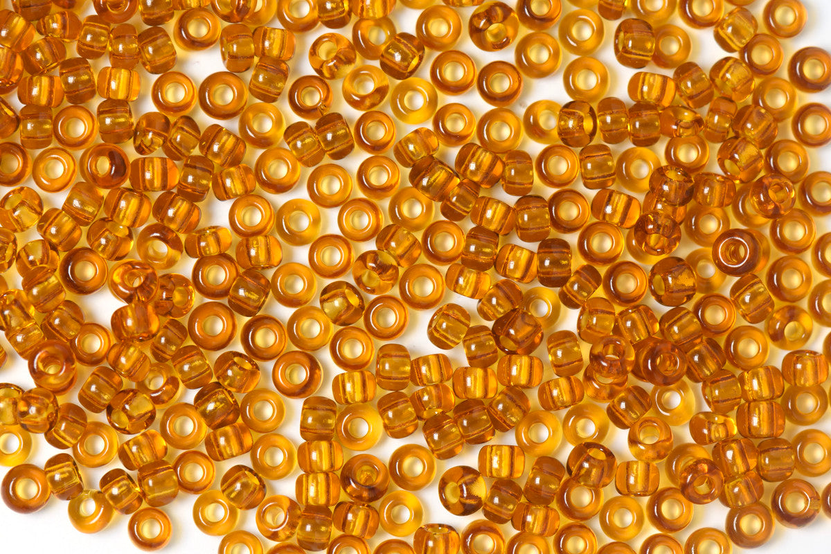 Cadmium Yellow Transparent Preciosa Seeds Beads