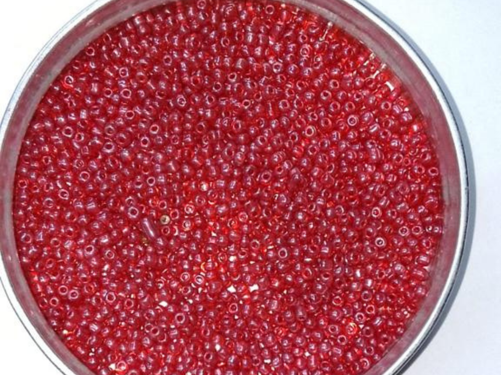 Deep Red Lustre Round Rocaille Glass Seed Beads- 2 mm (Wholesale)