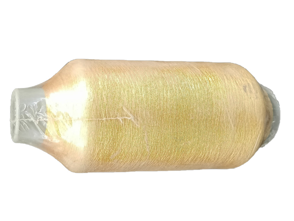 Bright Golden Zari / Metallic Yarn Cone