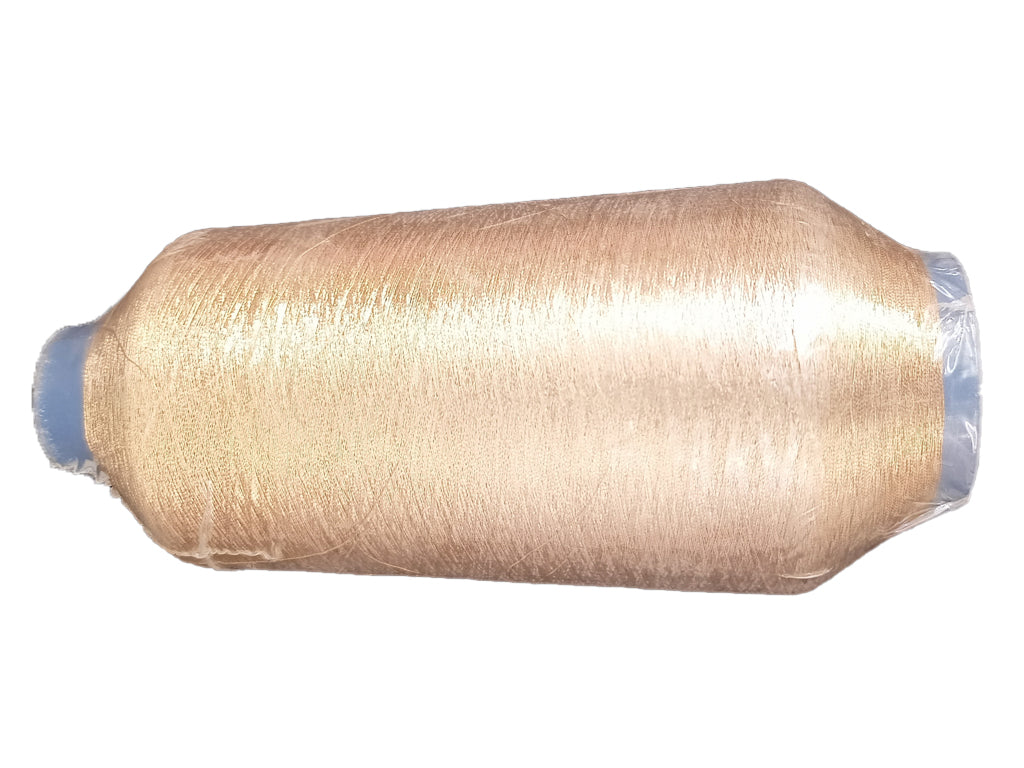 Light Copper Zari / Metallic yarn Cone