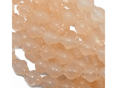 Peach Drum Glass Pearl Beads