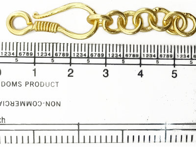 Golden Brass Clasps with Chain