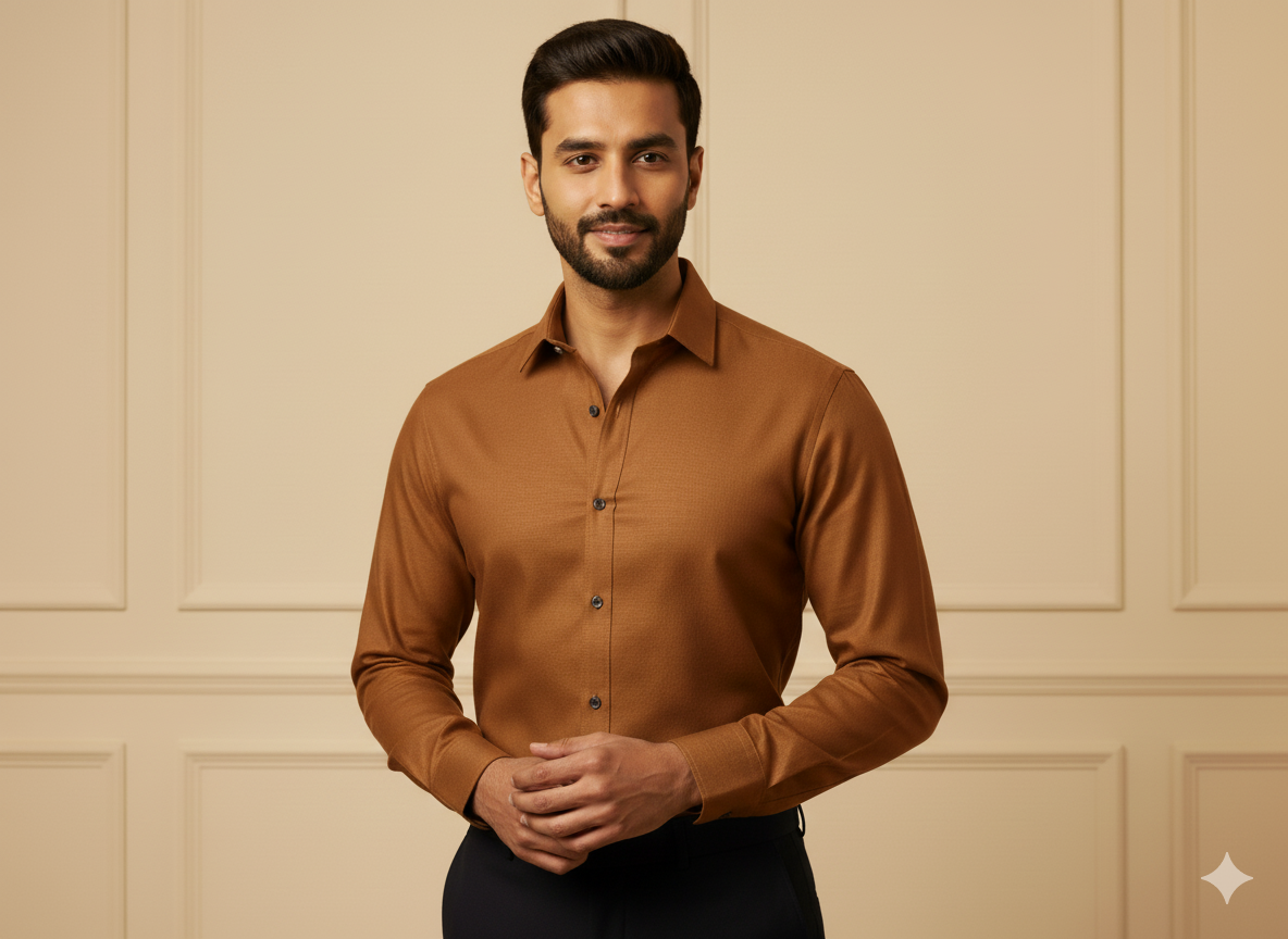 मैला भूरा सादा ग्लेज्ड कॉटन कपड़ा (थोक)