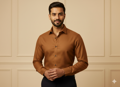 मैला भूरा सादा चमकीला सूती कपड़ा