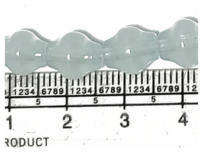 हल्के नीले रंग के ड्रम ग्लास मोती मोती
