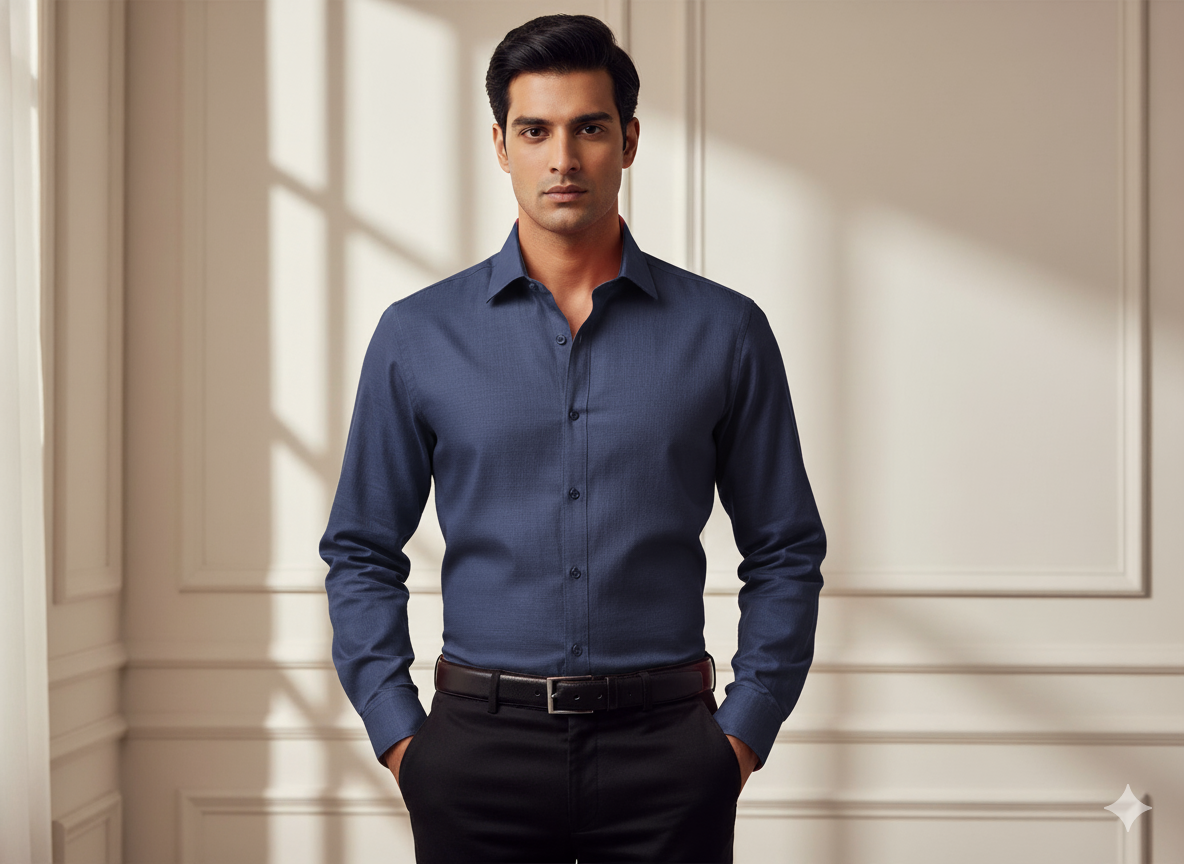 स्लेट ब्लैक प्लेन ग्लेज्ड कॉटन फ़ैब्रिक