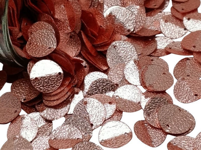 Peach Circular Plastic Embroidery Sequins