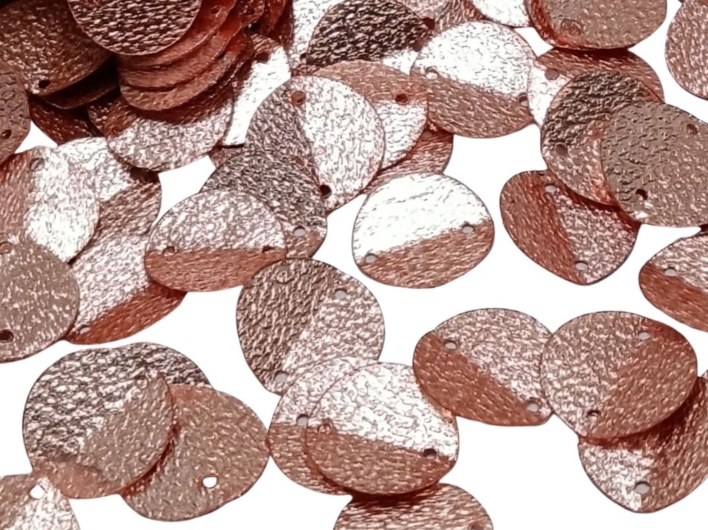 Peach Circular Plastic Embroidery Sequins