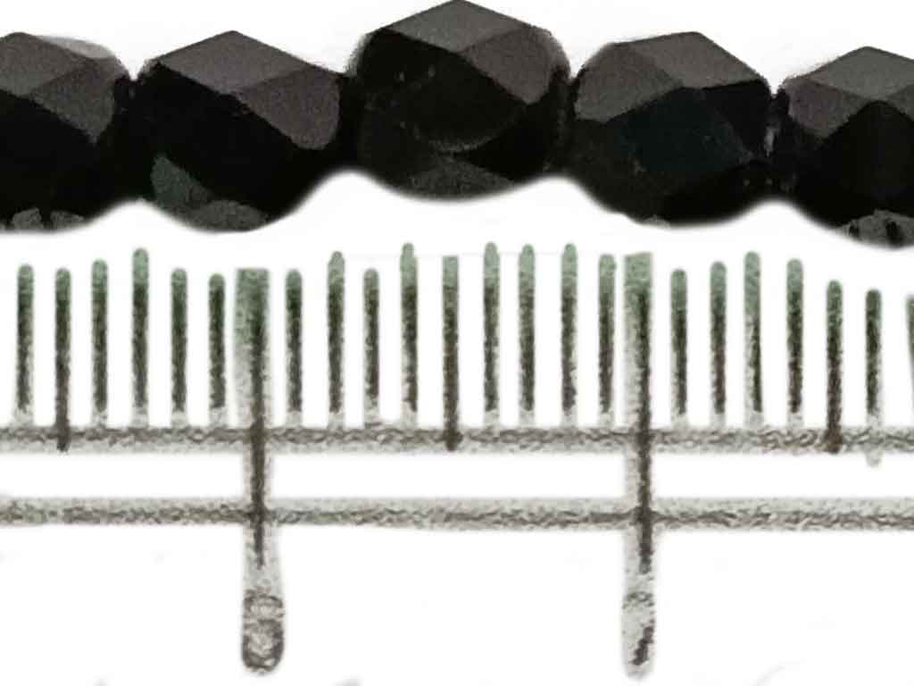 Black Drum Shaped Faceted Crystal Beads (Wholesale)