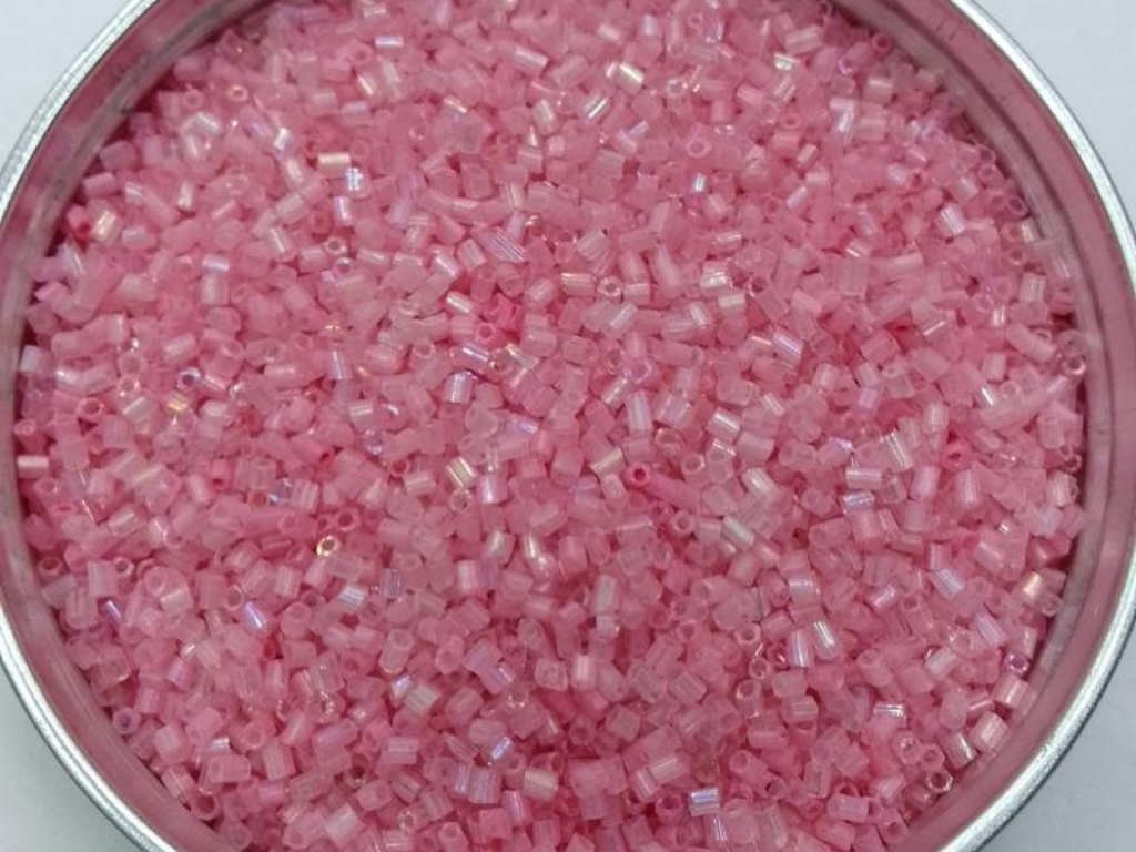 Baby Pink 2 Cut Glass Seed Beads- 2 mm