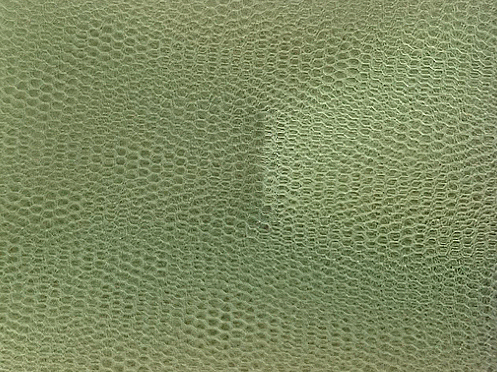 Olive Green Plain Net Fabric