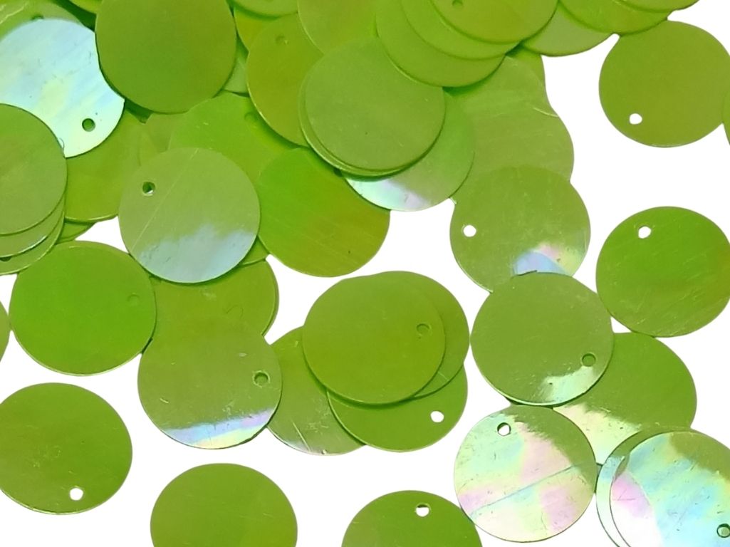 Parrot Green Circular Plastic Embroidery Sequins