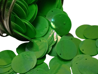 Dark Green Circular Plastic Embroidery Sequins