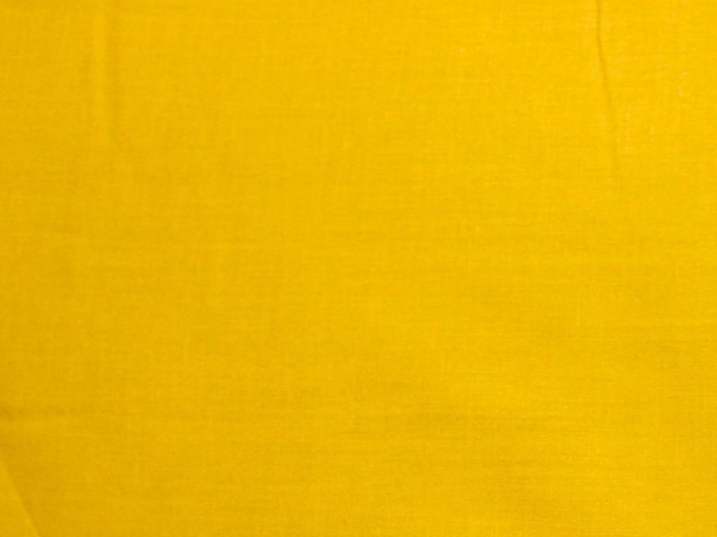 Yellow Plain 100% Pure Mul Mul Cotton