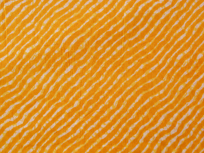 Yellow Stripes Pure Mul Mul Cotton Fabric