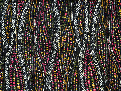 Multicolor Waves Digital Print Cotton Rayon Fabric