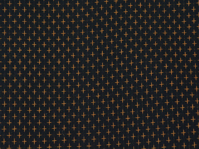 Black Cross Stitch Pattern Pure Cotton Jacquard Fabric