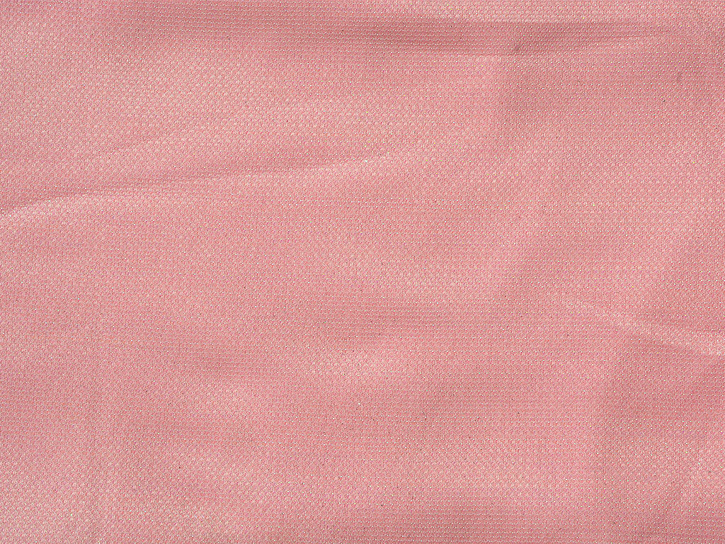 Baby Pink Geometric Rainbow Mesh Shimmer Interlock Bonding Fabric