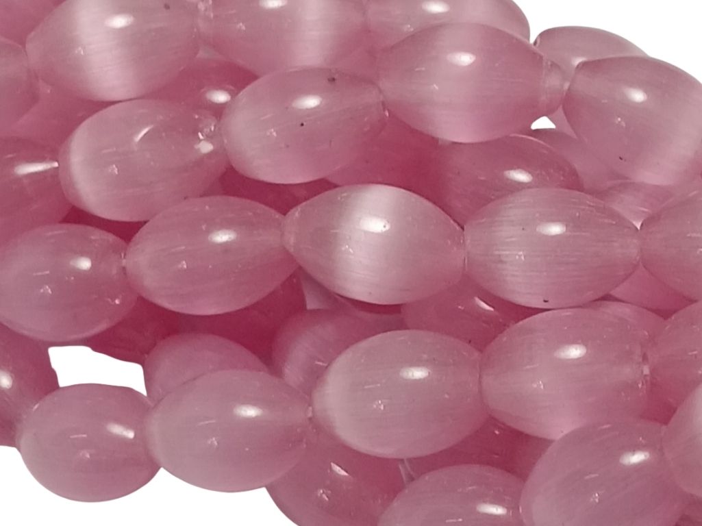 Onion Pink Oval Shaped Real Monalisa Stone Beads