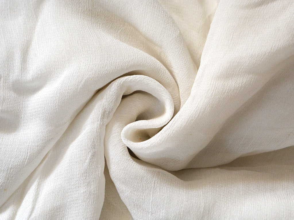 White Plain Georgette Fabric