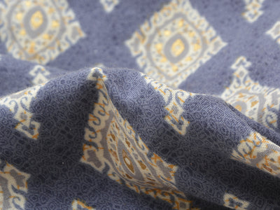 Blue Traditional Digital Printed Sub Cotton Fabric