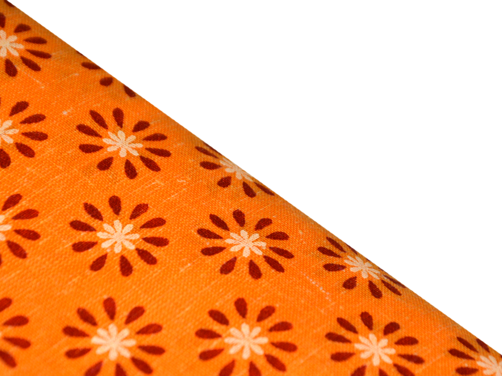 orange-floral-printed-cotton-linen-fabric